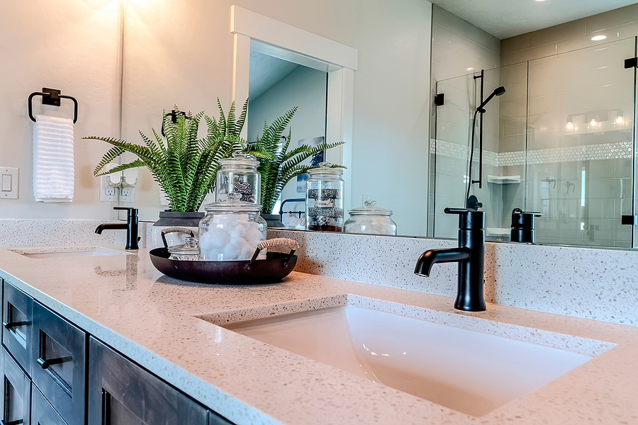 Should Your Shower Walls Match Your Vanity Top?